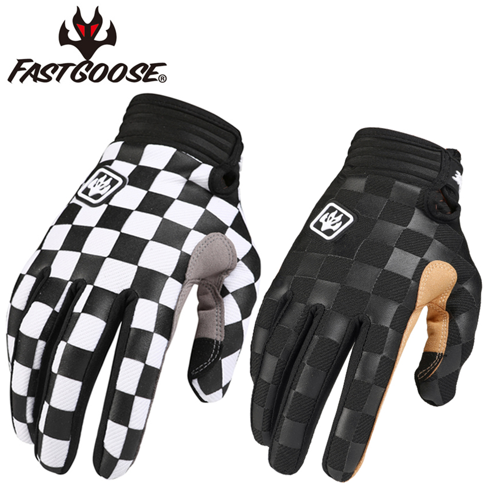 Cycling Glove Padded - FASTGOOSE Retro Rider Motocross Racing Gloves