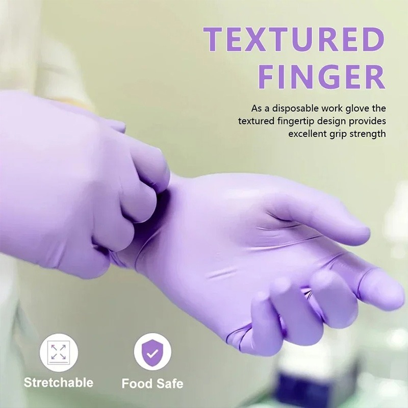 50/100pcs Purple Nitrile Glove - огляд і ціна Exam Glove Nitrile