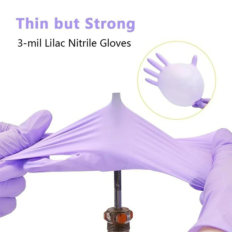 50/100pcs Purple Nitrile Glove - огляд і ціна Exam Glove Nitrile