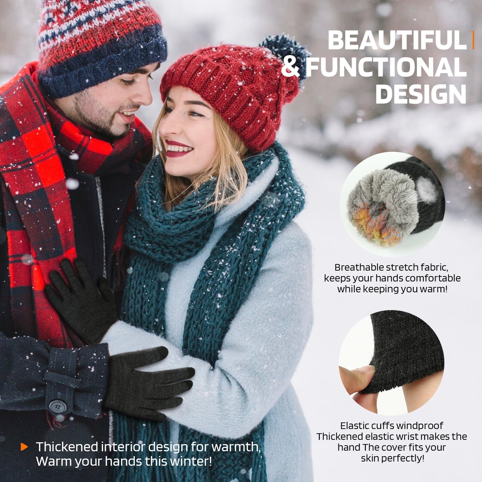 1-5Pairs Winter Outdoor Sports - огляд і ціна Magic Touch Glove