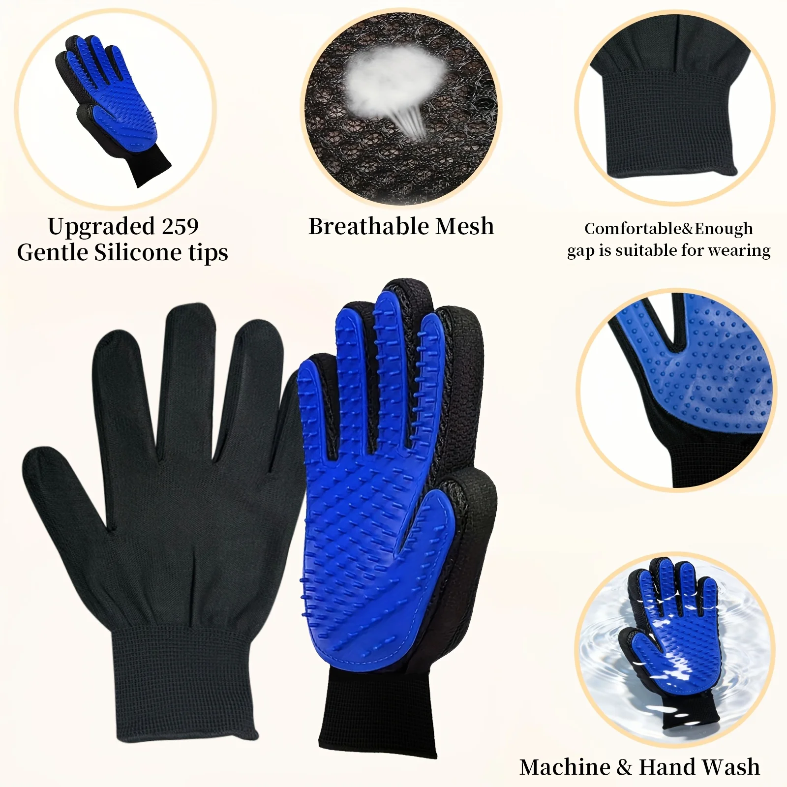 Pet Gloves Cat Grooming Gloves - огляд і ціна Rubber Glove Cleaning