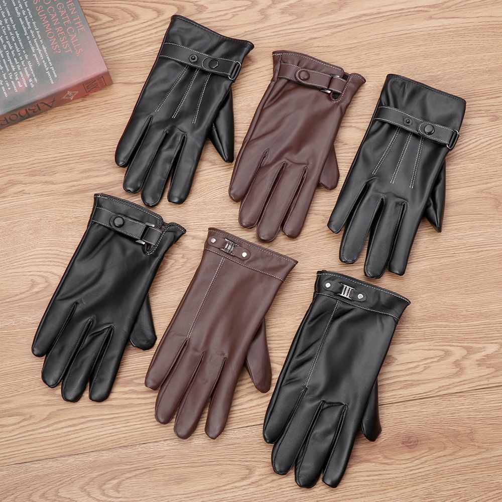 Men's Fleece Thermal Leather G - огляд і ціна Leather Driving Glove