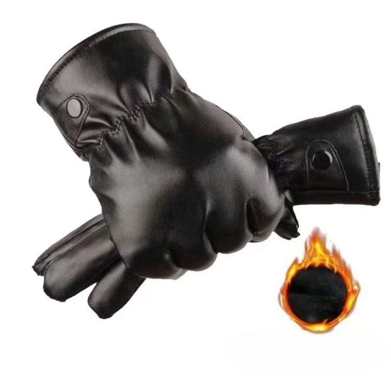Winter Fashion Black PU Leathe - огляд і ціна Leather Driving Glove