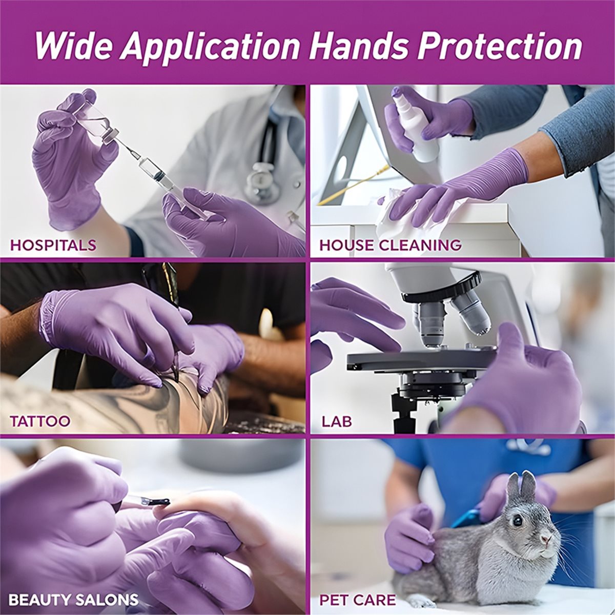 HITL 100pcs Nitrile Exam Glove - огляд і ціна Exam Glove Nitrile