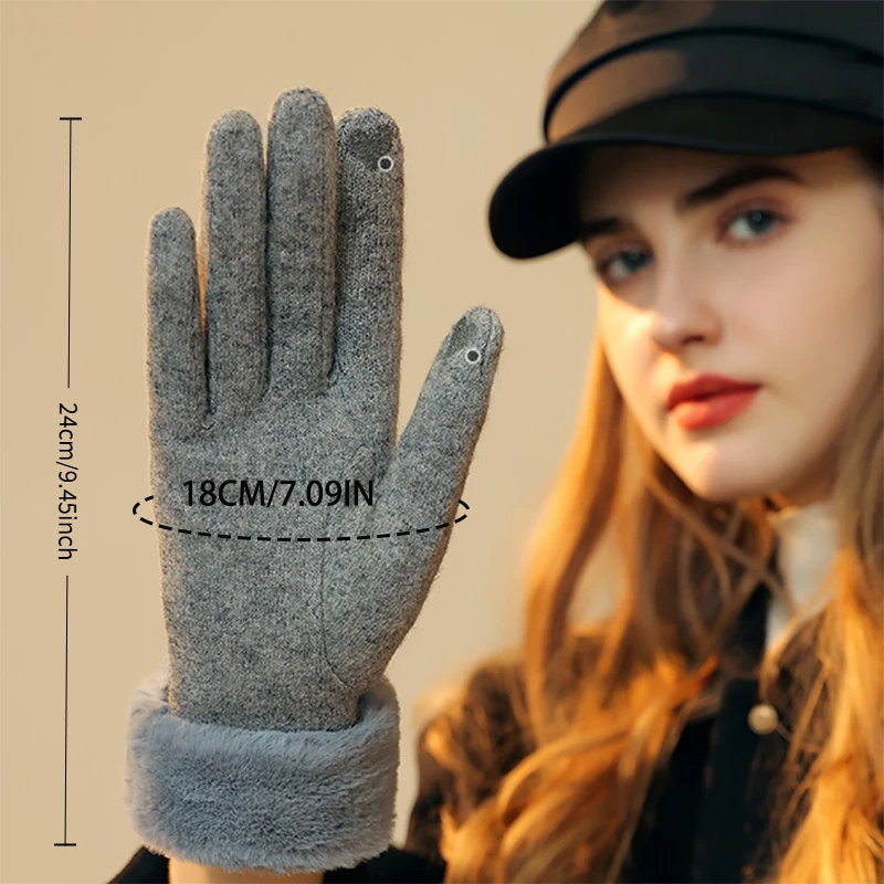 TRALOW Women's Winter Knit Tou - огляд і ціна Wool Glove Lined