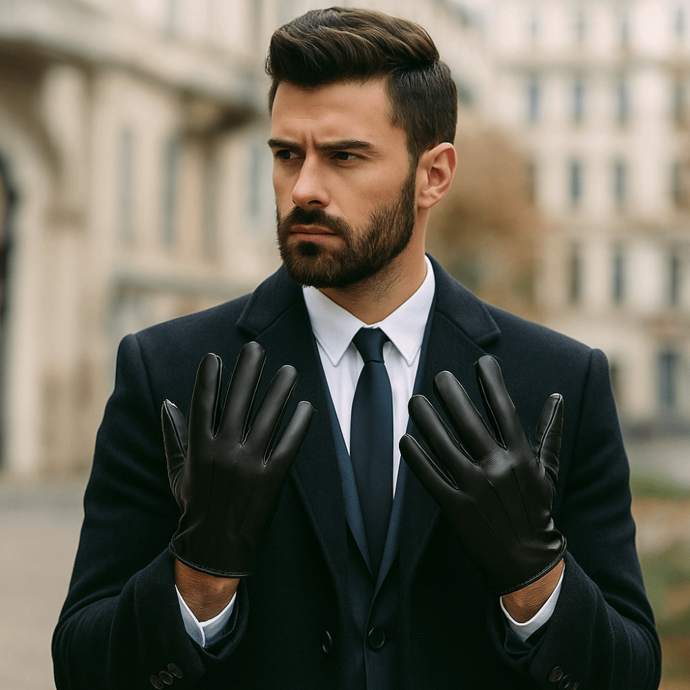Fashion Black Driving Gloves P - огляд і ціна Leather Driving Glove