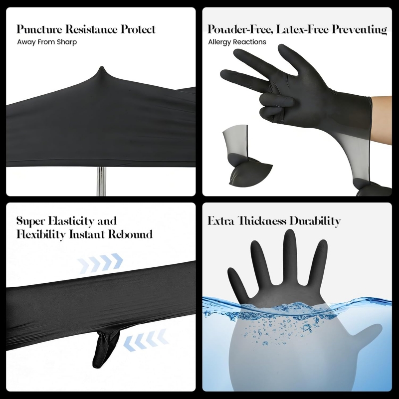 Kids Black Nitrile Disposable  - огляд і ціна Latex Disposable Glove