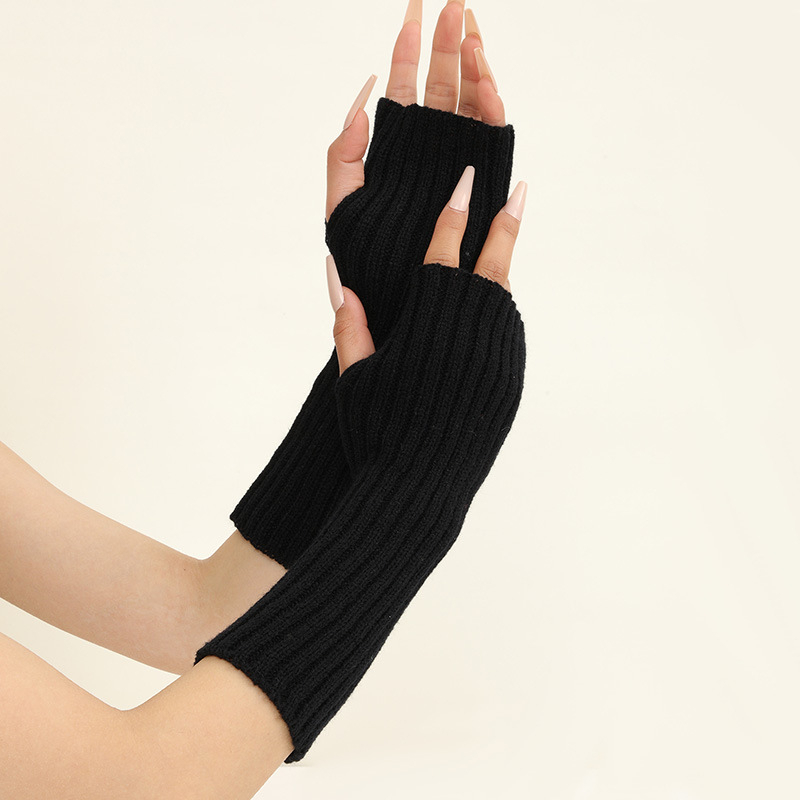 Girls Colorful Warm Knitted Ar - огляд і ціна Fingerless Glove Knit