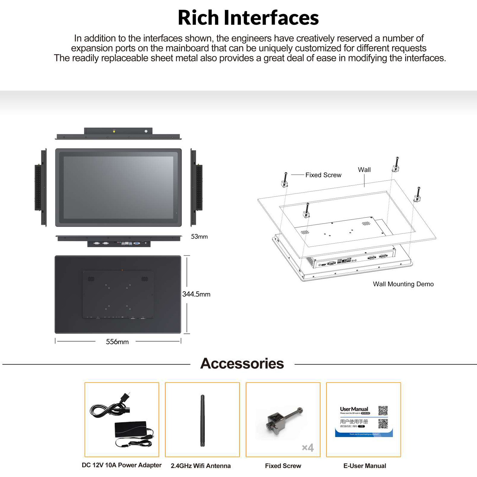 Custom IP65 Waterproof Fanless - огляд і ціна Touchscreen Glove Capacitive