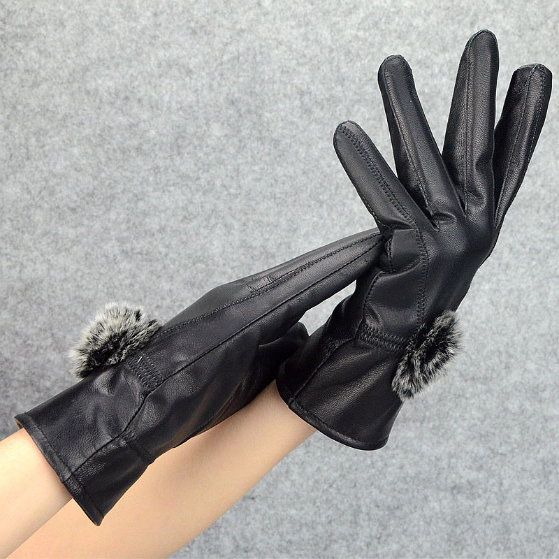 Women Winter Genuine Leather G - огляд і ціна Wool Glove Lined