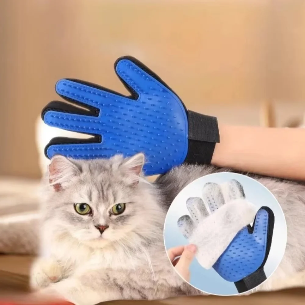 Pet Cat Dog Grooming Gloves Ca - огляд і ціна Rubber Glove Cleaning