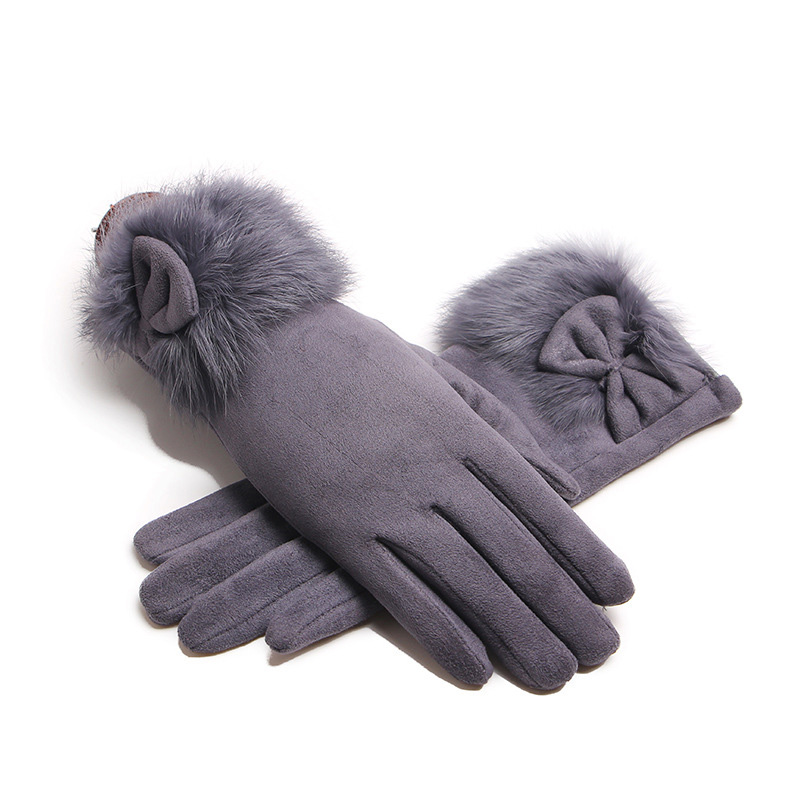 Winter Female Suede Leather Bo - огляд і ціна Leather Driving Glove