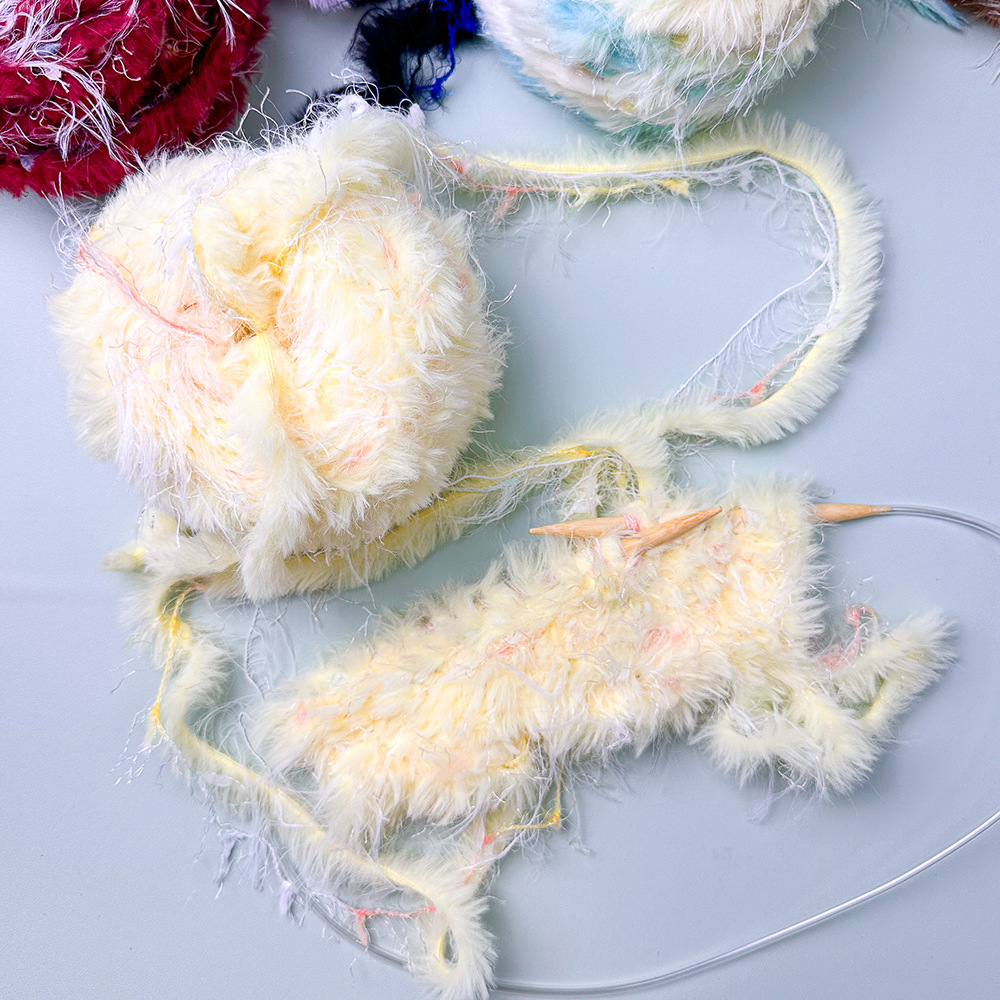 100g Hand Mixed Line Fur Line  - огляд і ціна Wool Glove Lined