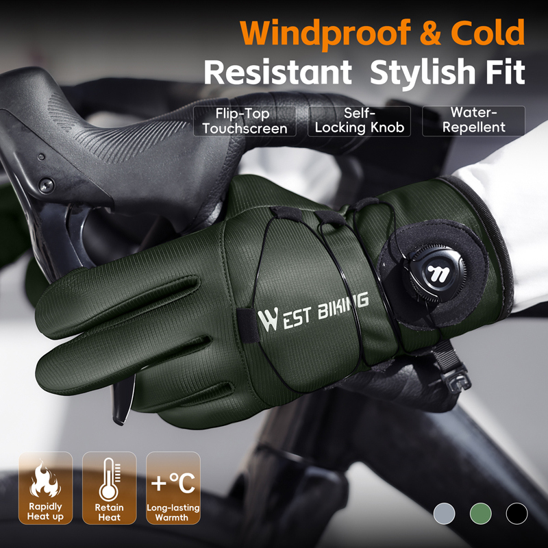 Winter Bike Gloves Magnetic Qu - огляд і ціна Winter Glove Insulated