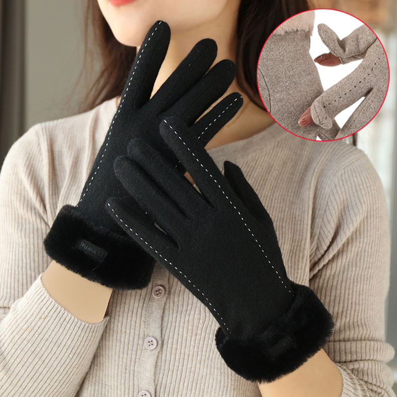 Women Winter Gloves Flip Top F - огляд і ціна Wool Glove Lined