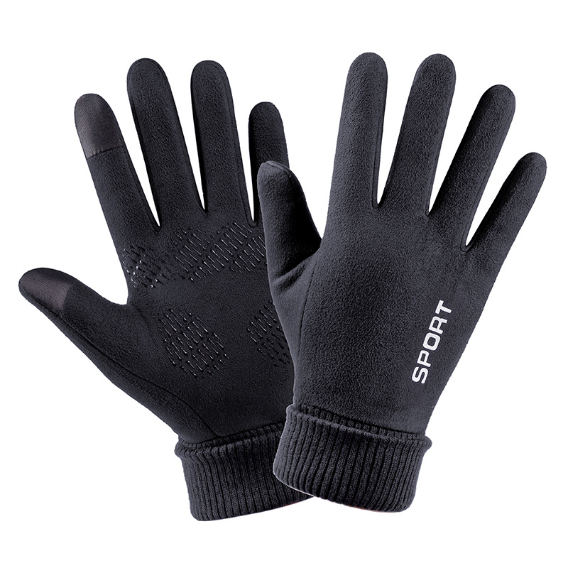 Men Winter Suede Leather Plush - огляд і ціна Leather Driving Glove