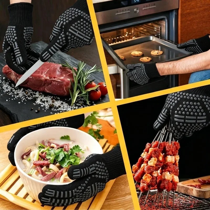 1pc/1 pair of Barbecue gloves  - огляд і ціна Oven Mitt Silicone
