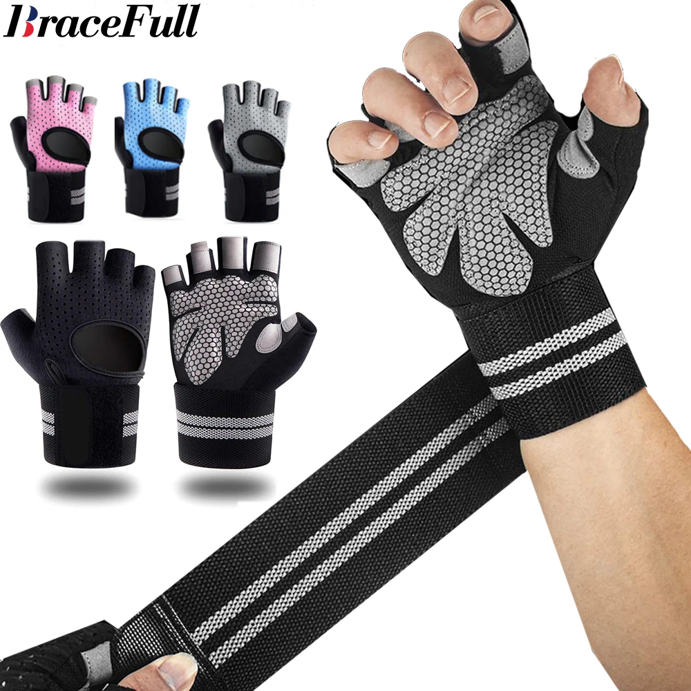 1Pair Half Finger Gym Fitness  - огляд і ціна Workout Glove Gym