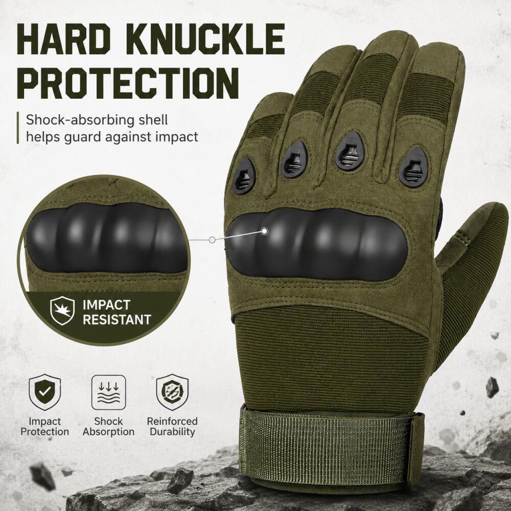 Full Finger Tactical Gloves wi - огляд і ціна Motorcycle Glove Knuckle