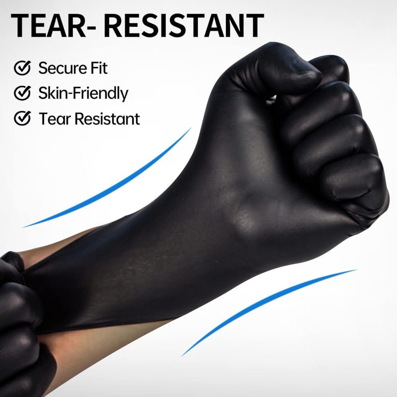 100PCS Black Nitrile Gloves Di - огляд і ціна Latex Disposable Glove